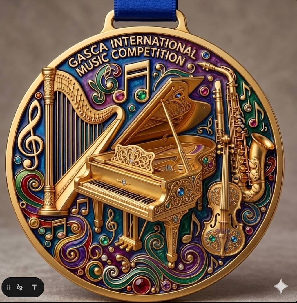 GASCA special-edition medal design — 2026 competition
