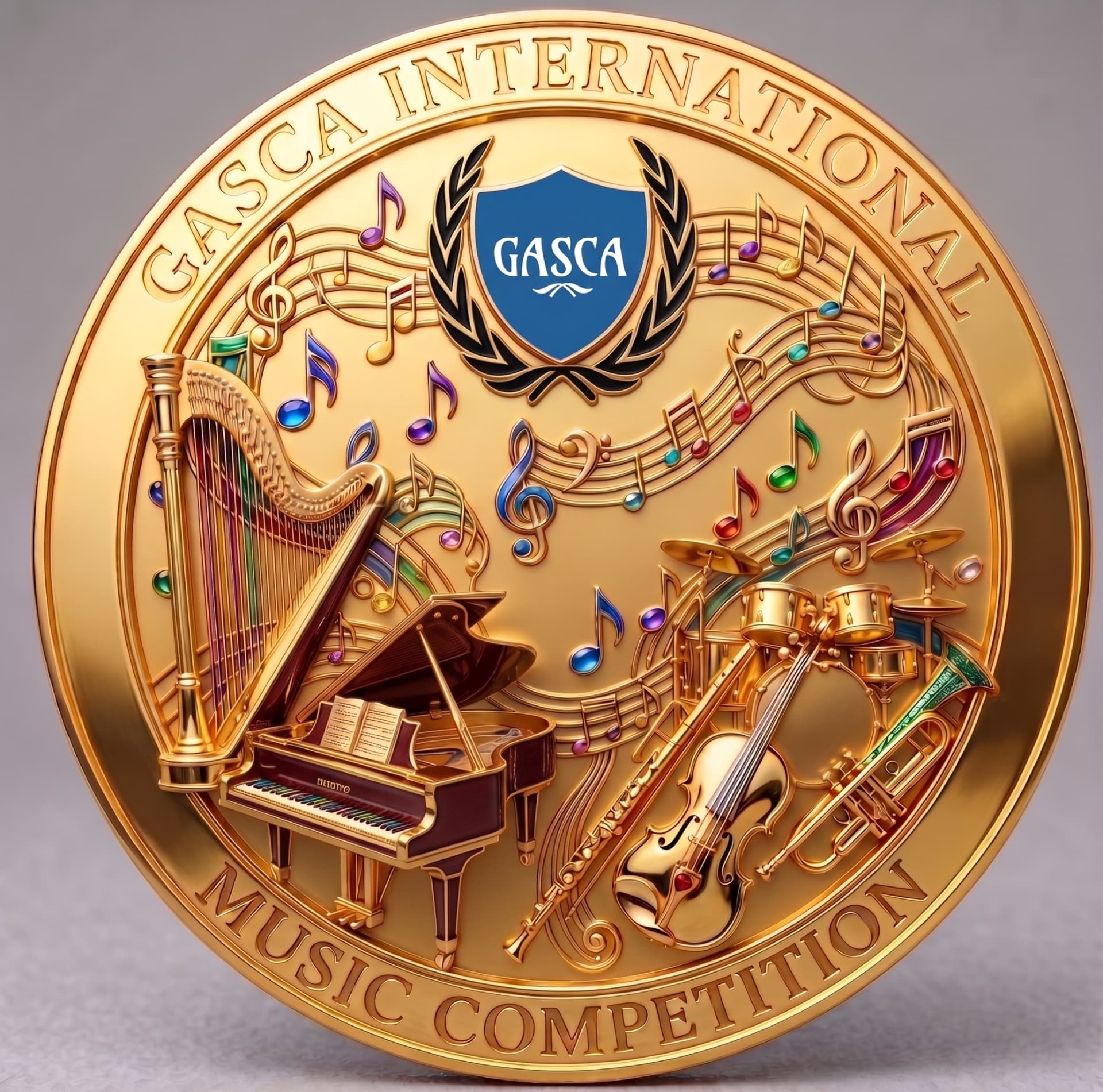 GASCA tailor-made medal design — 2026 edition