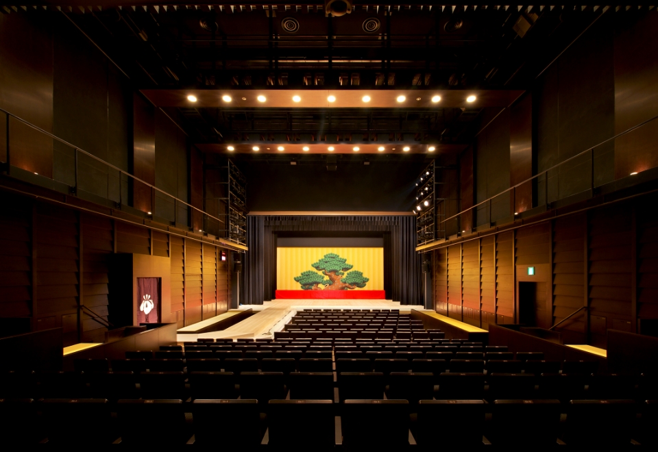 Densho Hall stage and auditorium at Shibuya Cultural Centre Owada